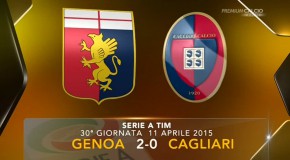 Genoa-Cagliari 2-0: il tabellino.